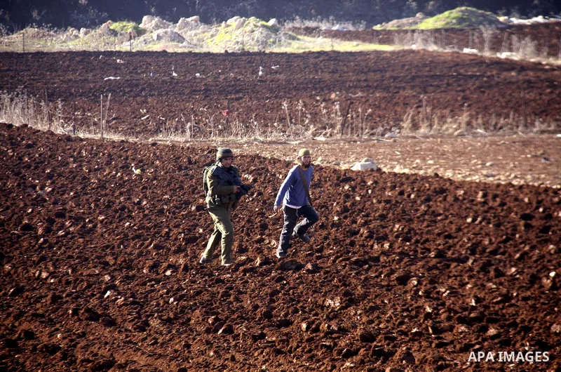 Jewish settlers chasing sheep palestinian in the village of Salem, east of Nablus city, search for the sheep, says the Jewish settlers from the settlement of Elon Moreh Palestinians have stolen a sheep from among the set...
