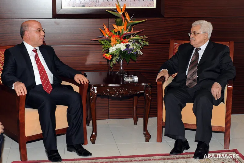 Palestinian President Mahmoud Abbas (Abu Mazen) Approved on the documents Tunisian Ambassador, Lotfi Mellouli, for Palestinian National Authority, in the West Bank City of Ramallah, on DEC. 03, 2011. Photo by Mufeed Abu...