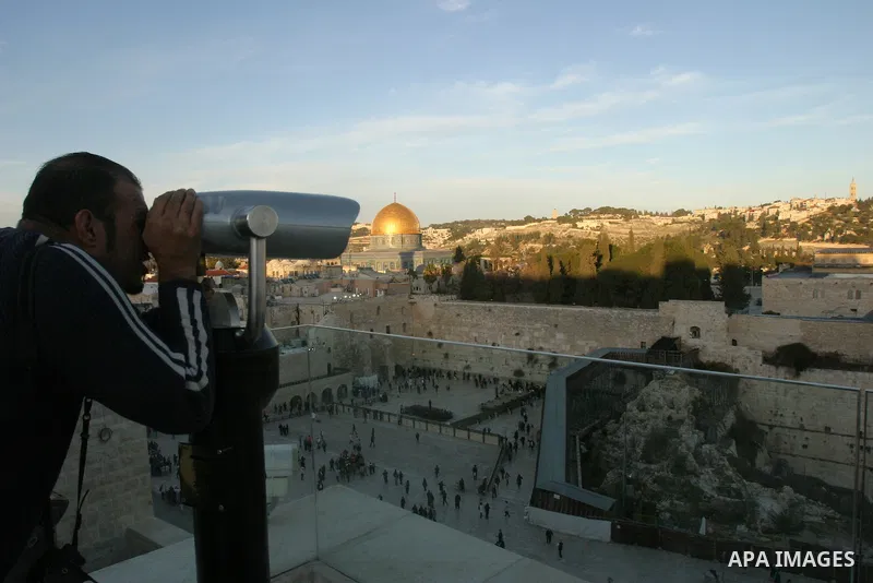 A general view of a pedestrian walkway known as the Mughrabi Bridge, leading to the Al Aqsa Mosque compound, known by the Jews as the Temple Mount, in Jerusalem's Old city on Monday, Dec. 12, 2011. Israel on Monday close...