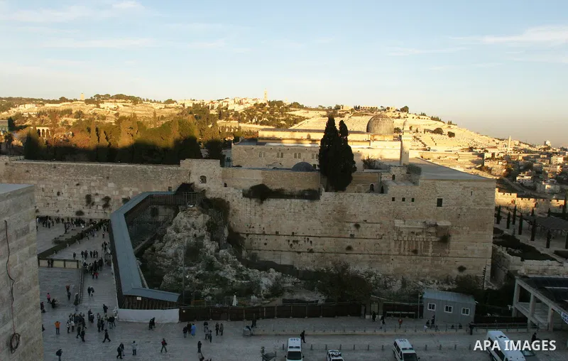 A general view of a pedestrian walkway known as the Mughrabi Bridge, leading to the Al Aqsa Mosque compound, known by the Jews as the Temple Mount, in Jerusalem's Old city on Monday, Dec. 12, 2011. Israel on Monday close...