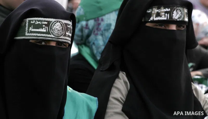 Thousands of Hamas supporters gather to celebrating marking the Islamist movement's 24nd anniversary at el-Qatiba yard in Gaza city on Dec 14, 2011. the Islamist movement of Hamas take over ruling at Gaza strip since Jun...