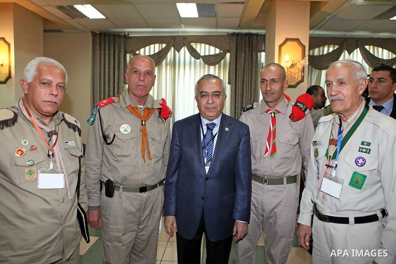Palestinian prime minister, Salam Fayyad, attends conference of the scout movement in Palestine, in the West Bank city of Ramallah on Dec. 17, 2011. Photo by Mustafa Abu Dayeh