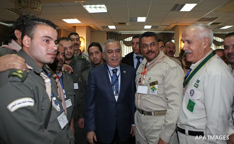 Palestinian prime minister, Salam Fayyad, attends conference of the scout movement in Palestine, in the West Bank city of Ramallah on Dec. 17, 2011. Photo by Mustafa Abu Dayeh