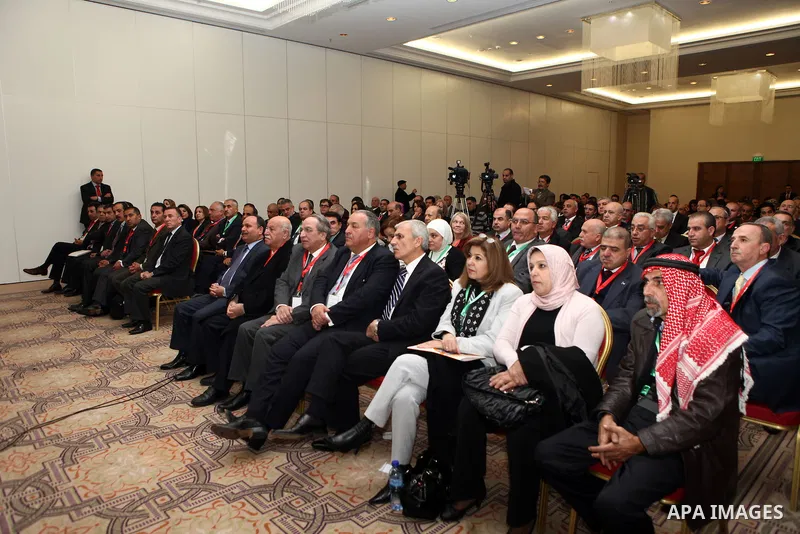 Palestinian Prime Minister, Salam Fayyad, during the sponsorship of the signing of cooperation agreement between the Jordan Investment and Palestinian in the West Bank city of Ramallah, on Dec.26, 2011. Photo by Mustafa...