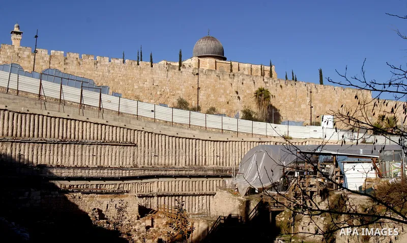 View shows the Al-Aqsa Mosque compound, Islam's third holiest site, in Jerusalem's Old City on Dec 28,2011. Photo by Mahfouz Abu Turk .