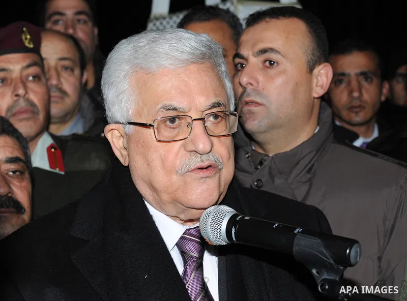 Palestinian President Mahmoud Abbas, speaks during mark the 47th anniversary of Palestinian revolution and the establishing of Fatah movement, in the West Bank city of Ramallah on December 31, 2011. Photo by Mufeed Abu H...