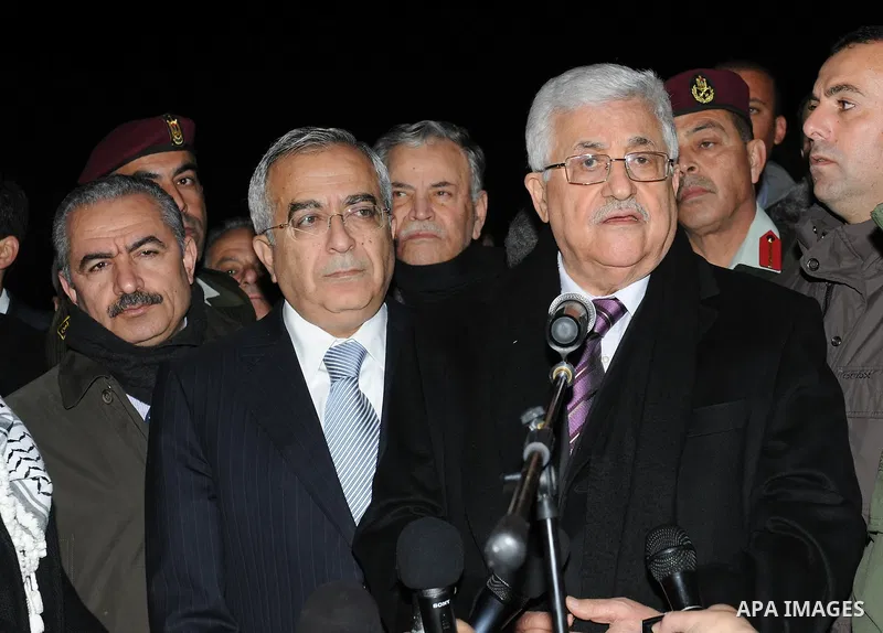 Palestinian President Mahmoud Abbas, speaks during mark the 47th anniversary of Palestinian revolution and the establishing of Fatah movement, in the West Bank city of Ramallah on December 31, 2011. Photo by Mufeed Abu H...