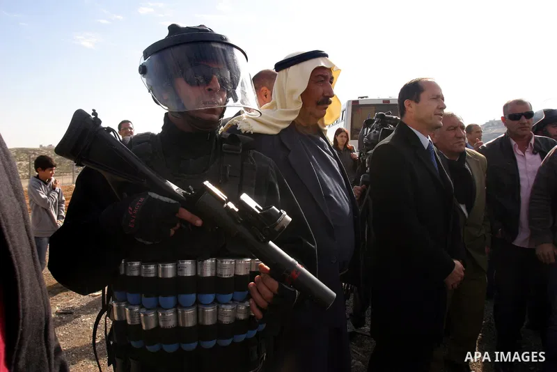 Jerusalem Mayor Nir Barkat, visit the Issawiya neighborhood in east Jerusalem, Wednesday, Jan. 4, 2012. Minor clashes erupted Wednesday after Jerusalem Mayor Nir Barkat visited an east Jerusalem neighborhood, between Isr...
