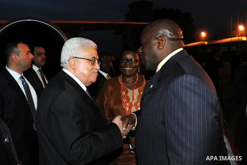 Palestinian President Mahmoud Abbas (Abu Mazen) , during his access to Kampala, on Jan. 06, 2012. Photo by Thaer Ganaim