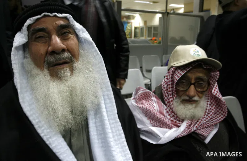 A convoy of "Miles of Smiles 8" carrying medical aid to Gaza crosses the Rafah crossing into the southern Gaza Strip from Egypt on Jan 14, 2012. The convoy, carrying medical aid for the impoverished Palestinian territory...