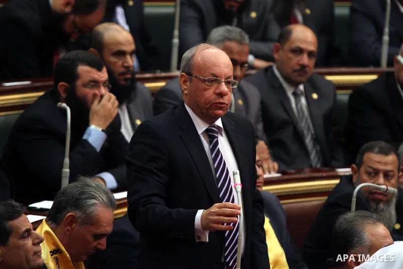 Egyptian parliament members attend the first parliament session after the revolution that ousted former President Hosni Mubarak, in Cairo January 23, 2012. Egypt's parliament began its first session on Monday since an el...