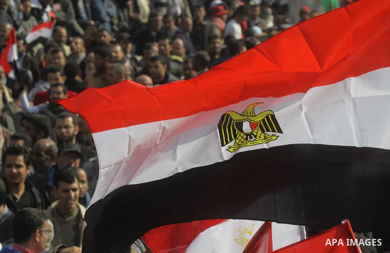 Egyptian demonstrators gather to celebrate the one year anniversary of the 25th January uprising at Tahrir square in Cairo, Egypt, 25 January 2012. One year earlier the same day Egyptians started an uprising which result...