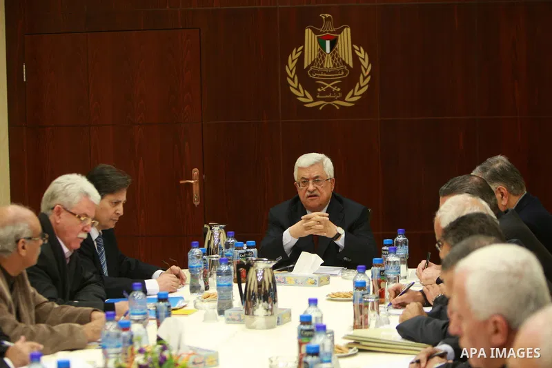Palestinian President, Mahmoud Abbas (Abu Mazen), chairs the meeting of the Central Committee of the Palestine National Liberation Movement (Fatah) in the West Bank city of Ramallah on Jan 29, 2012. Photo by Thaer Ganaim
