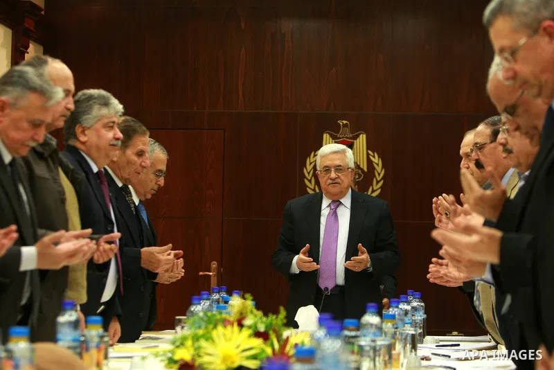 Palestinian President, Mahmoud Abbas (Abu Mazen), chairs the meeting of the Executive Committee of the Palestine National Liberation Movement (Fatah) in the West Bank city of Ramallah on Jan. 30, 2012. Photo by Thaer Gan...