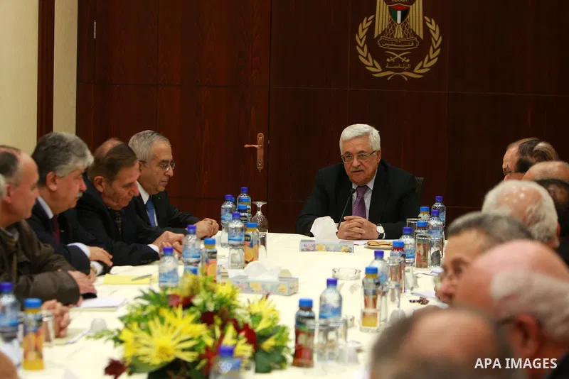 Palestinian President, Mahmoud Abbas (Abu Mazen), chairs the meeting of the Executive Committee of the Palestine National Liberation Movement (Fatah) in the West Bank city of Ramallah on Jan. 30, 2012. Photo by Thaer Gan...