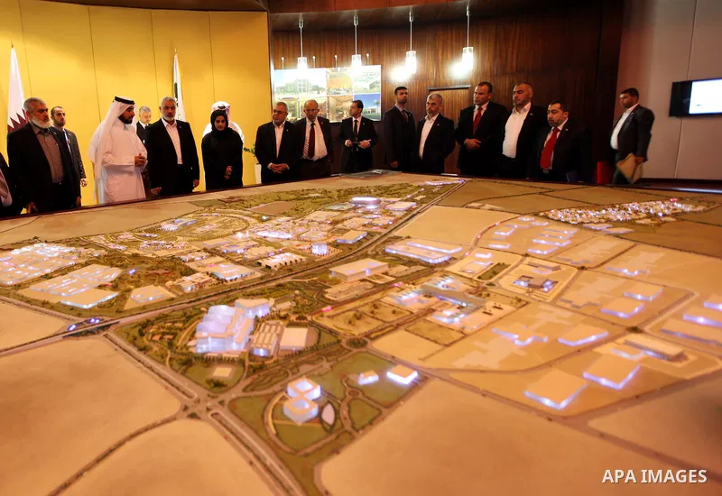 Palestinian Prime Minister in Gaza Strip, Ismail Haniyah visits Qatar Foundation in the Qatari capital of Doha on Jan. 31,2012. Photo by Mohammed Al-Ostaz