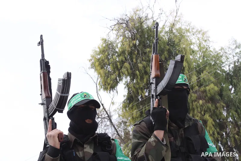 Members of Al-Qassam Brigades take part in a funeral for Hamas fighter in Gaza City, on Feb, 06. 2012. Photo by Mohammed Asad