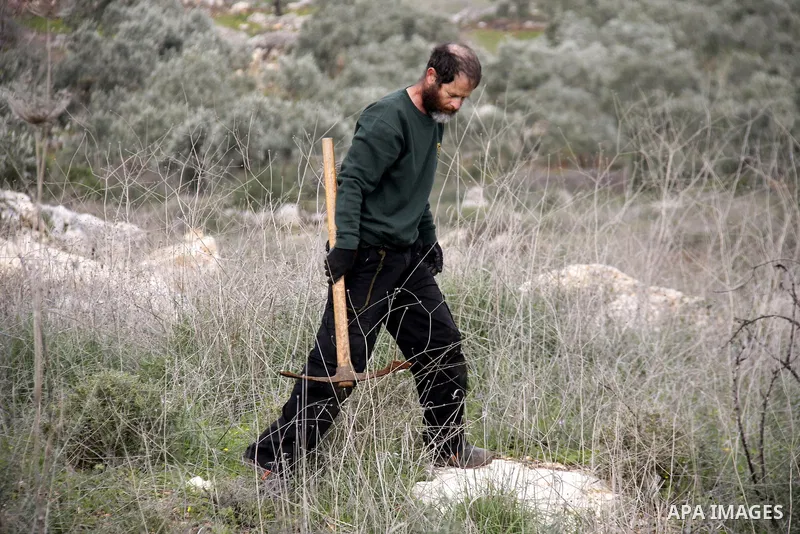 Israeli soldiers scuffle with Palestinians during a clash between Jewish settlers and Palestinians over farming land between the Jewish settlement Shiloh and the West Bank the village of Qusrah near Nablus, Feb. 06, 2012...