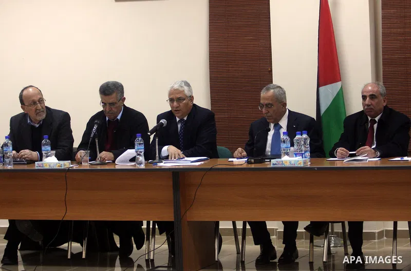 Palestinian prime minister Salam Fayyad is seen on February 6, 2012, in the West Bank city of Ramallah after it was agreed that Palestinian president Mahmud Abbas is to head an interim consensus government under a deal s...