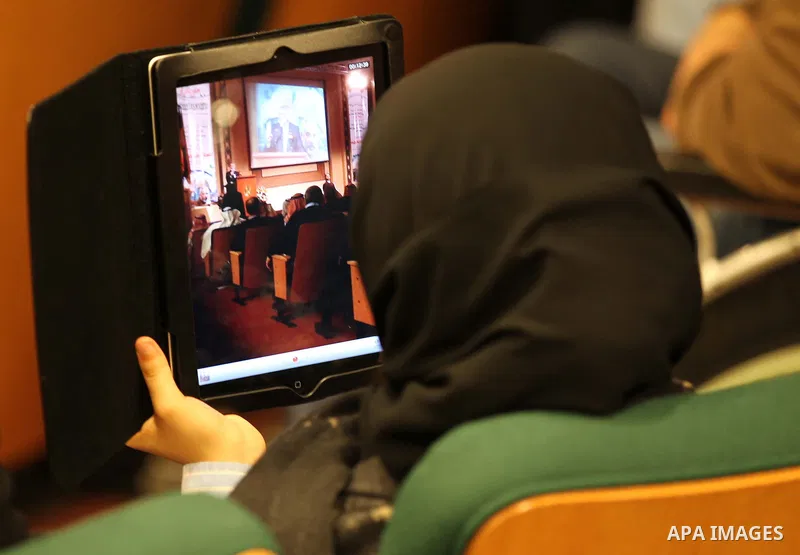The Hamas prime minister in Gaza, Ismail Haniya, attends a ceremony honouring him at the International Islamic Charitable Organization in Kuwait City on February 8, 2012. Photo by Mohammed Al-Ostaz