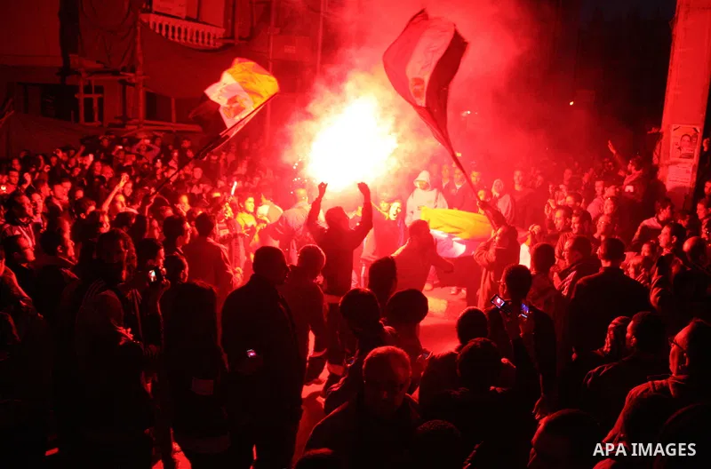 Demonstrators take part in a protest demanding that the army to hand power over to civilians, near the defence ministry in Cairo February 10, 2012. Egypt's religious authorities called on unions and youth groups to scrap...