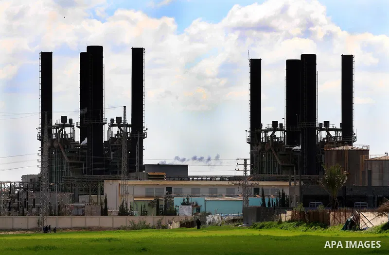 the power plant that generates electricity in Al-Nusirat in the central Gaza Strip, on 11 February 2012. The Gaza Energy Authority announced on 09 February that if fuel doesn't enter the coastal enclave within 72 hours t...