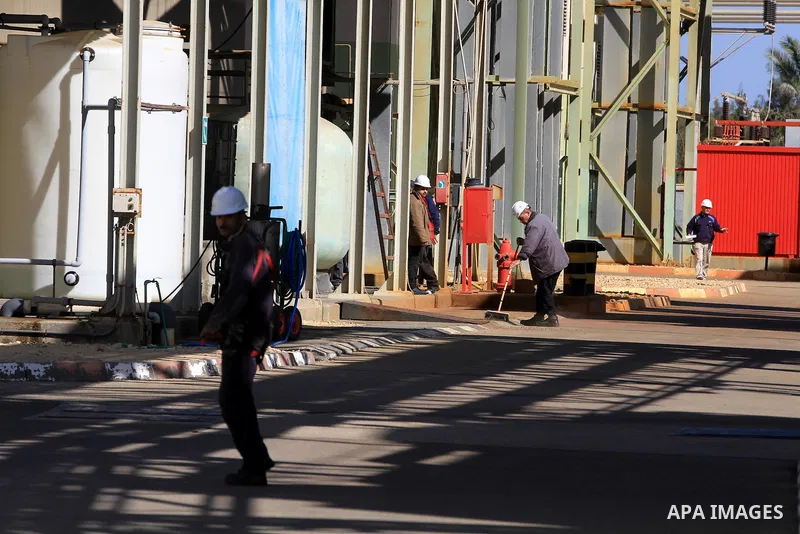 the power plant that generates electricity in Al-Nusirat in the central Gaza Strip, on 11 February 2012. The Gaza Energy Authority announced on 09 February that if fuel doesn't enter the coastal enclave within 72 hours t...