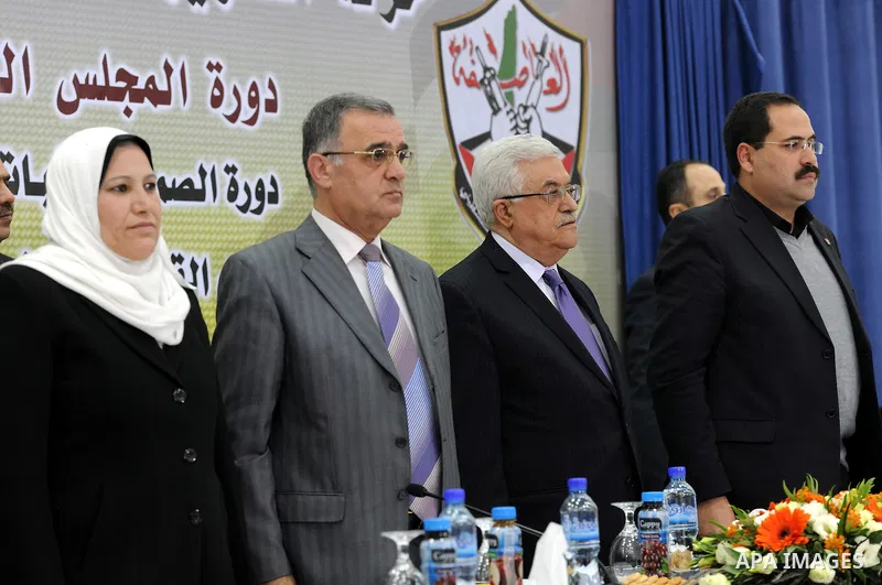 Palestinian President Mahmoud Abbas (Abu Mazen) during a meeting of the members of the Revolutionary Council in the West Bank city of Ramallah on Feb 14, 2012. Photo by Thaer Ganaim