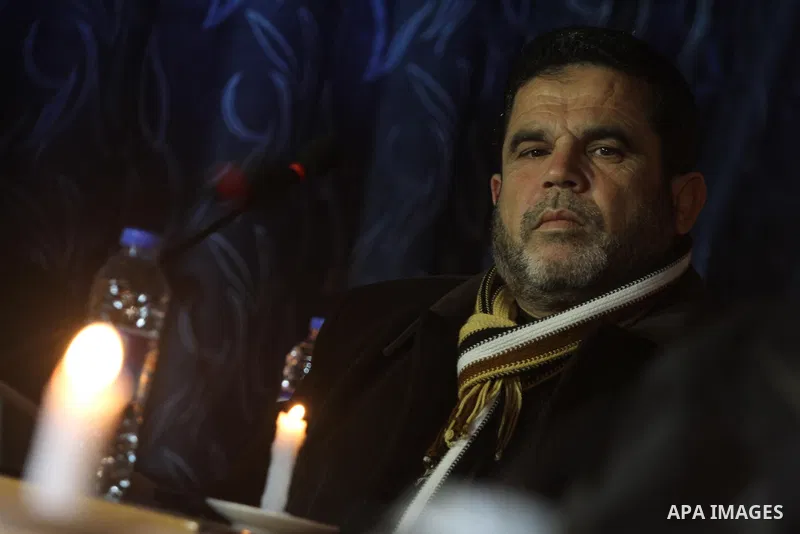Palestinian Legislative Council members of the mass of change and reform during a meeting to discuss issue a power cut in Gaza City on Feb. 16, 2012. Photo by Mohammed Asad
