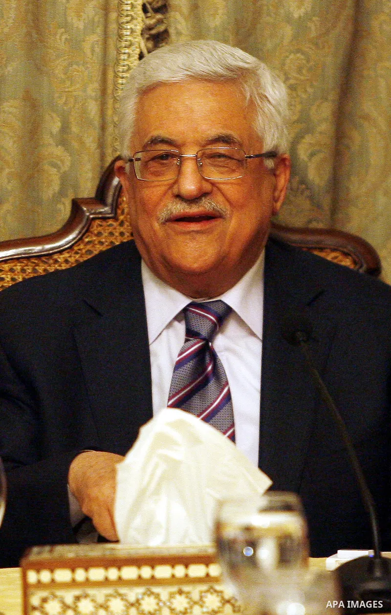 Palestinian President Mahmoud Abbas, during a meeting between Fatah and Hamas in Cairo, Egypt, 23 February 2012. According to media reports, the leaders of the Palestinian movements Hamas and Fatah were visiting Egypt fo...