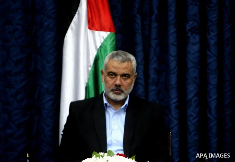 Palestinian Prime Minister in Gaza Strip, Ismail Haniyeh, meets with the European convoy "loyalty to Palestine", in Gaza City on Feb. 28, 2012. Photo by Ashraf Amra