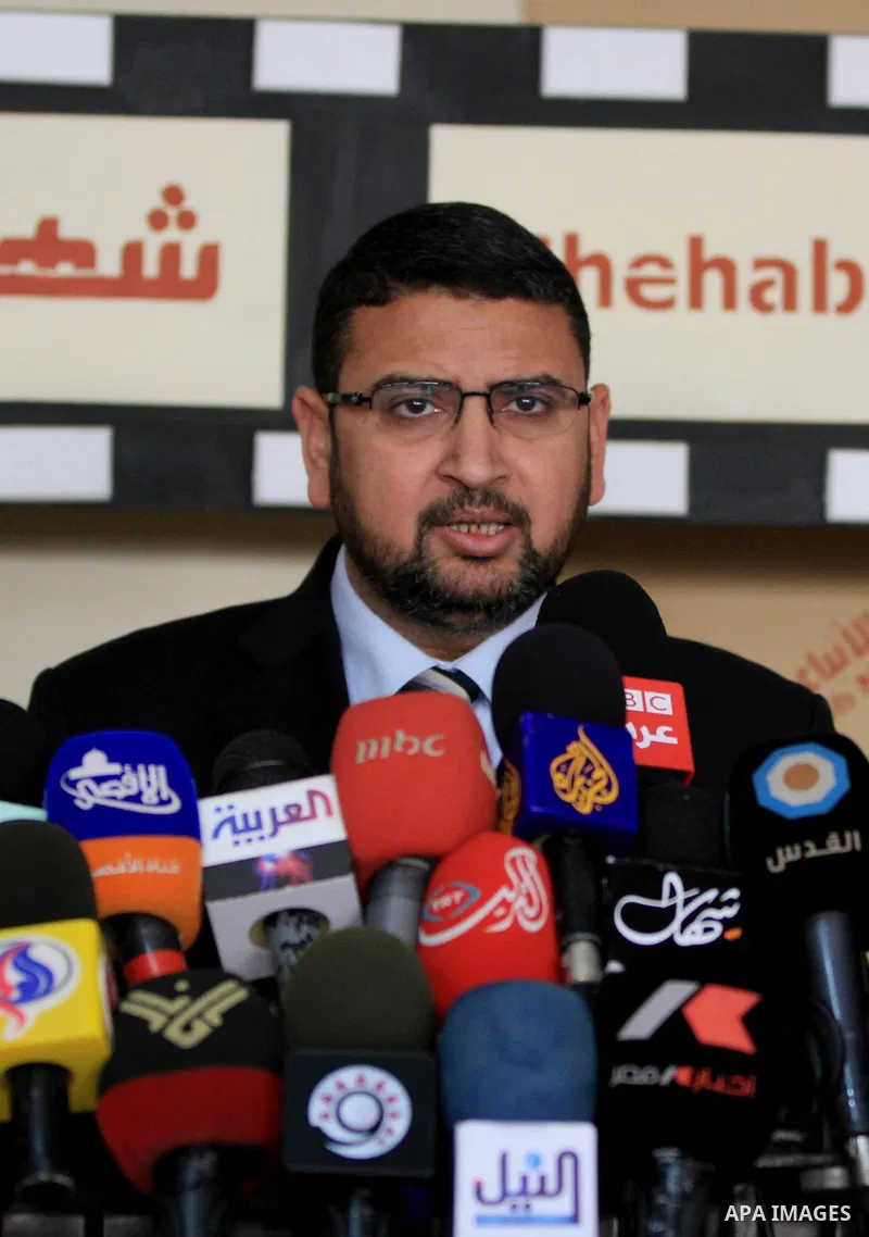 spokesman for Hamas Sami Abu Zuhri, during conference to discuss the latest developments in the reconciliation agreement between Fatah and Hamas in Gaza city on Feb. 29, 2012. Photo by Ashraf Amra
