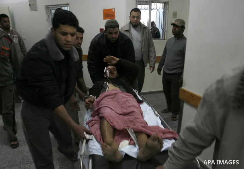 A Palestinian wounded arrive in hospital after an Israeli airstrike in Rafah, southern Gaza Strip, Saturday, March 10, 2012. The airstrike killed Popular Resistance Committees militant Mahdi Abu Shawesh. Despite Egyptian...