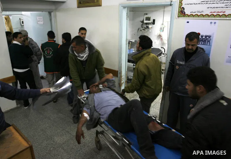 A Palestinian wounded arrive in hospital after an Israeli airstrike in Rafah, southern Gaza Strip, Saturday, March 10, 2012. The airstrike killed Popular Resistance Committees militant Mahdi Abu Shawesh. Despite Egyptian...