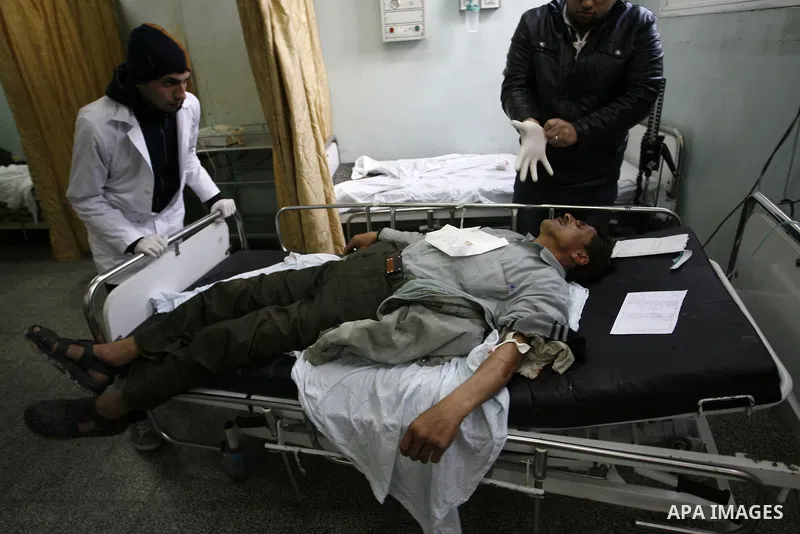 A Palestinian wounded arrive in hospital after an Israeli airstrike in Rafah, southern Gaza Strip, Saturday, March 10, 2012. The airstrike killed Popular Resistance Committees militant Mahdi Abu Shawesh. Despite Egyptian...