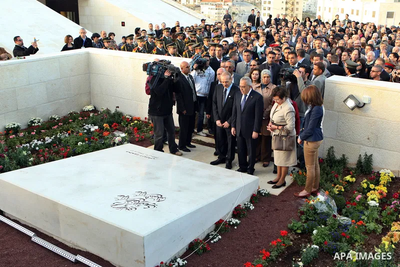 Palestinian Prime Minister Salam Fayyad, attends opening of the Al- Barwa garden and the Mahmoud Darwish Museum, in the West Bank City of Ramallah, on Mar. 13, 2012. Photo by Mustafa Abu Dayeh