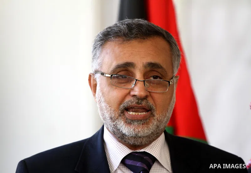 Palestinian Foreign Minister, Mohamed Awad, speech during a press conference, in Gaza city on Mar. 22, 2012. Photo by Mohammed Asad
