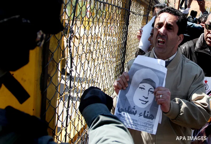 Palestinian demonstrators during a protest supporting Palestinian prisoner Hana Shalabi, outside Ofer prison near the West Bank city of Ramallah March 22, 2012. The deteriorating health of Shalabi, the Palestinian prison...