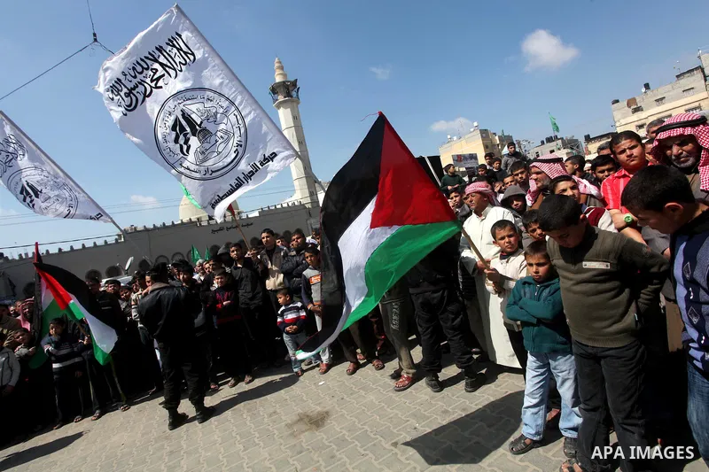 Palestinians take part in a rally calling on Egyptian authorities to supply the Gaza Strip with fuel and electricity in Khan Younis on the southern Gaza Strip March 23, 2012. Israel allowed nine fuel tankers to cross int...
