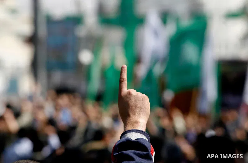 Palestinians take part in a rally calling on Egyptian authorities to supply the Gaza Strip with fuel and electricity in Rafah on the southern Gaza Strip March 23, 2012. Israel allowed nine fuel tankers to cross into the...