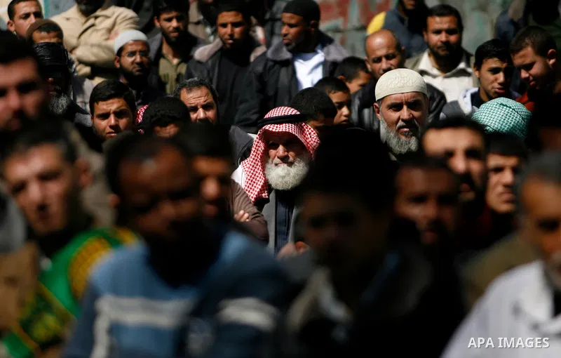 Palestinians take part in a rally calling on Egyptian authorities to supply the Gaza Strip with fuel and electricity in Rafah on the southern Gaza Strip March 23, 2012. Israel allowed nine fuel tankers to cross into the...