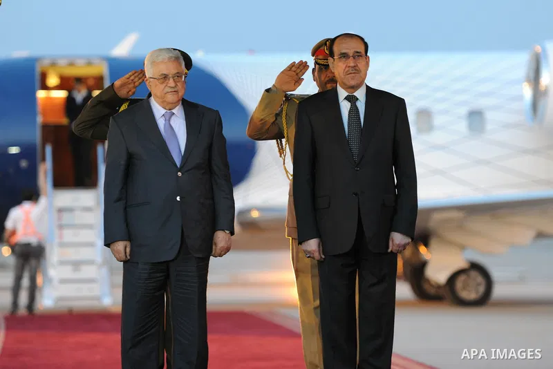 Palestinian President, Mahmoud Abbas (Abu Mazen), during his access to the Iraqi capital Baghdad, on Mar. 28, 2012. Photo by Thaer Ganaim