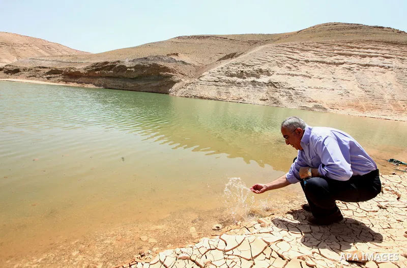 Palestinian Prime Minister, Salam Fayyad attends the opening celebration of Al-Ouja dam in the outskirts of the West Bank Jordan Valley, April 16, 2012. Photo by Mustafa Abu Dayeh