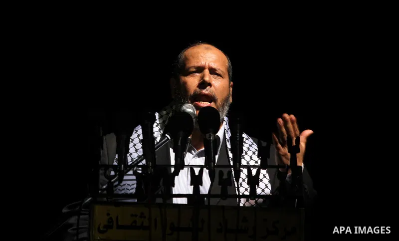 Palestinians perform a play depicting Palestinian prisoners in an Israeli jail in Gaza City on April 16, 2012 on the eve of Prisoners' Day, an annual event during which people hold demonstrations and rallies of solidarit...