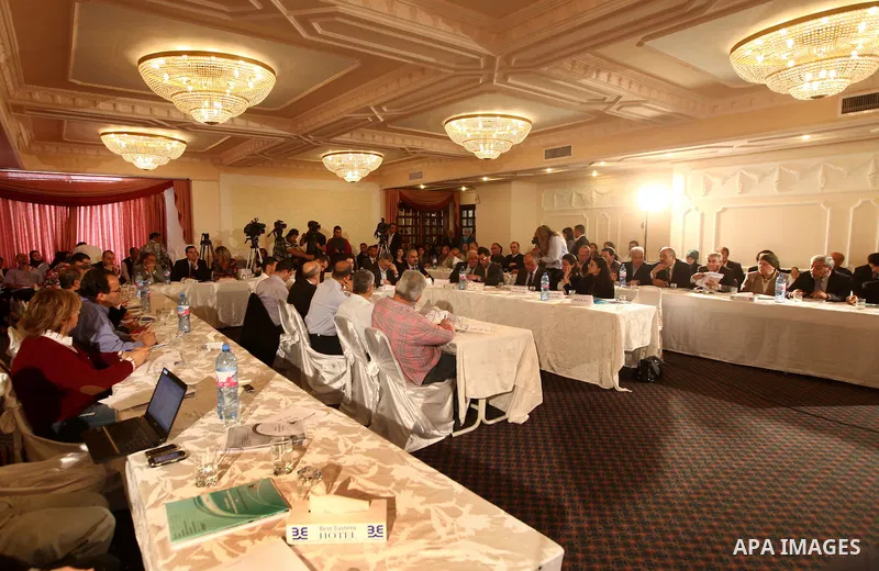 Palestinian Prime Minister Salam Fayyad speaks during a meeting about the Financial budget of year 2012, in the West Bank city of Ramallah. April 18, 2012. Photo by Mustafa Abu Dayeh