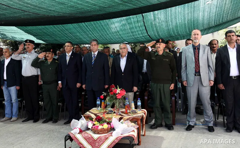 Palestinian prime minister Salam Fayyad during an inspecting visit in Tobas governorate and outskirts of the West Bank Jordan Valley. on April 19, 2012. Photo by Mustafa Abu Dayeh