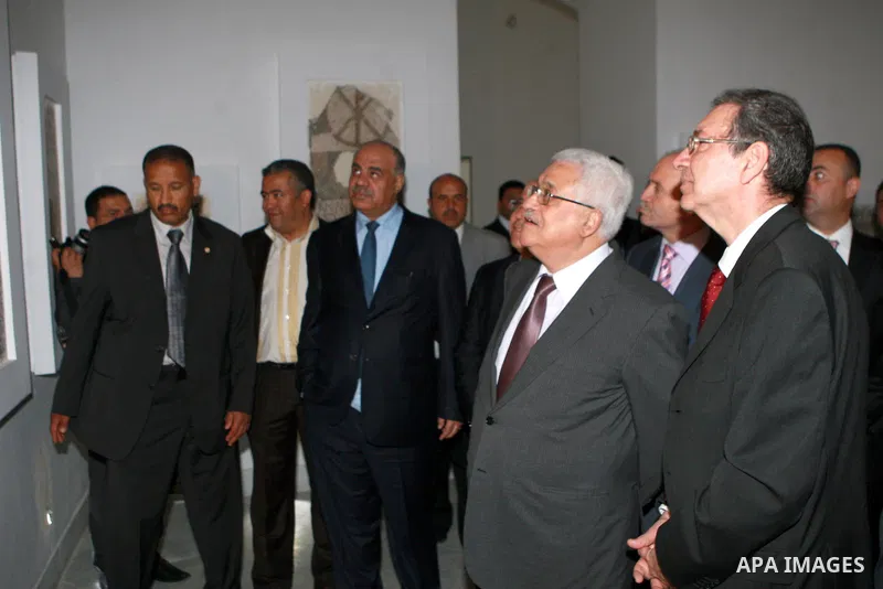 Palestinian President, Mahmoud Abbas (Abu Mazen), visits to the Bardo Museum, the historical, in Tunisia, on April 29, 2012. Photo by Thaer Ganaim