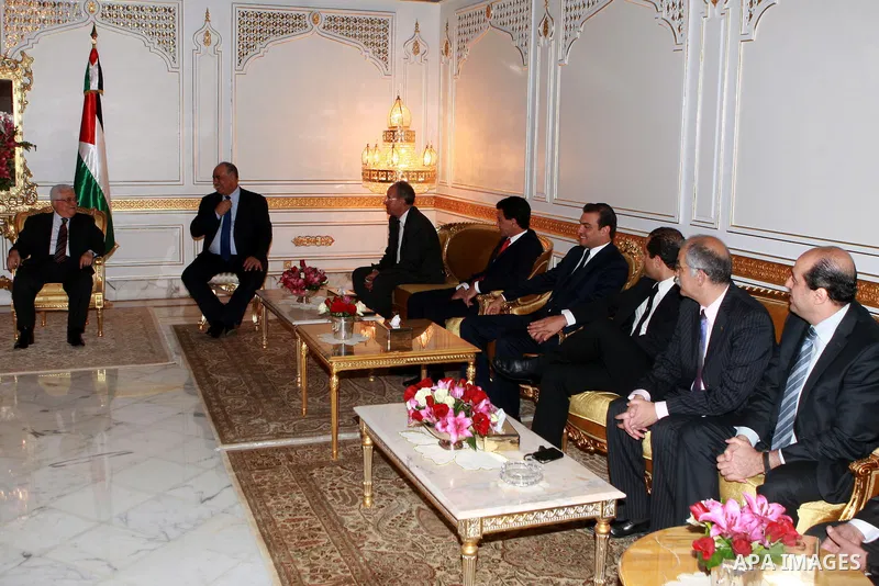 Palestinian President, Mahmoud Abbas (Abu Mazen) meets with party leaders of Tunisia in Tunisia, on April 30, 2012. Photo by Thaer Ganaim