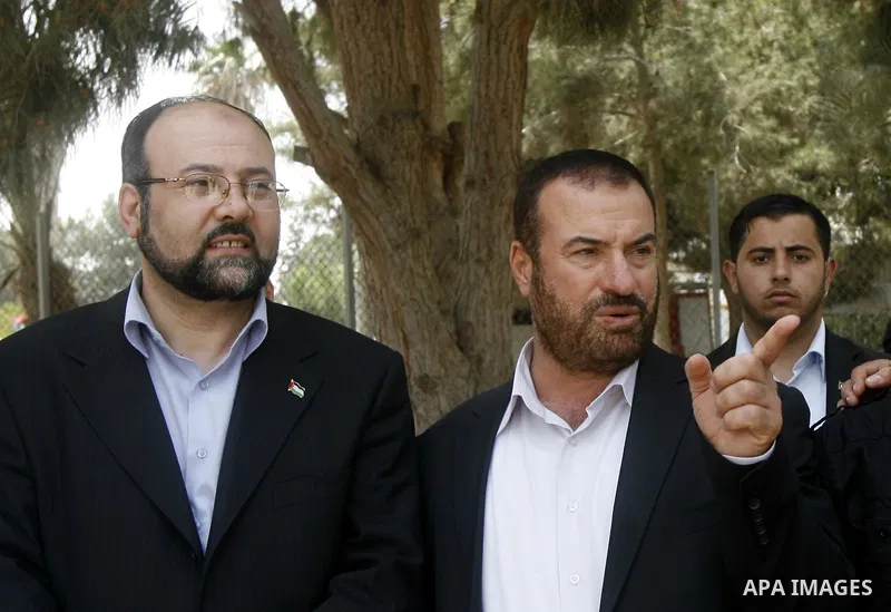 Hamas representative in Lebanon, Ali Baraka, arrives to the Rafah border crossing in the southern Gaza Strip on May. 03, 2012. Photo by Eyad Al Baba