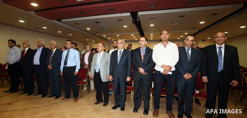 Palestinian Prime Minister Salam Fayyad, participat the Award Ceremony on World Press Freedom Day, in the West Bank City of Ramallah, on May 03, 2012. Photo by Mustafa Abu Dayeh